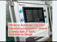 Efficienza attrezzature di galvanizzazione a caldo automatiche bagno ceramico o metallico 0-500°C Temperatura