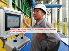 Linea di galvanizzazione per riscaldamento elettrico completamente sommersa per tutti i tipi di acciaio