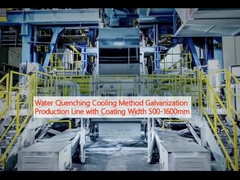 Metodo di raffreddamento con estinzione idrica Linea di produzione di galvanizzazione con larghezza di rivestimento 500-1600 mm