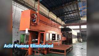 Camera e scrubber sigillati con fumi acidi