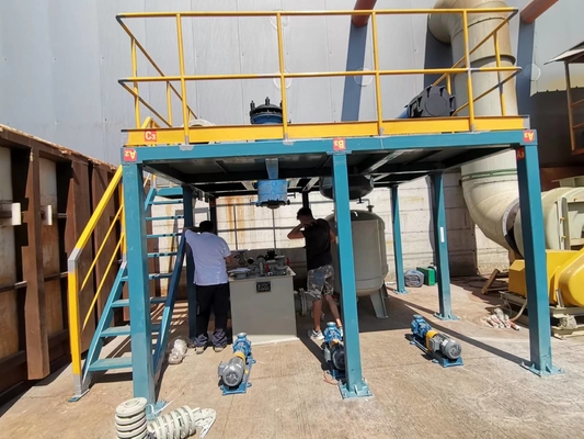 Sistema di estrazione di fumi acidi HEPA 1200 mm x 800 mm x 1500 mm per applicazioni industriali