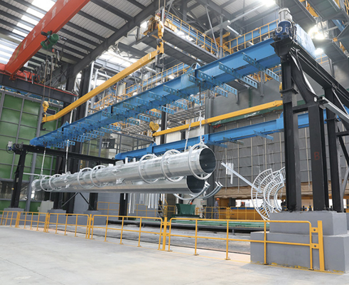Colore personalizzabile 2.0~3.0mm Precisione Controllo della temperatura Hot Dip Galvanizing Line