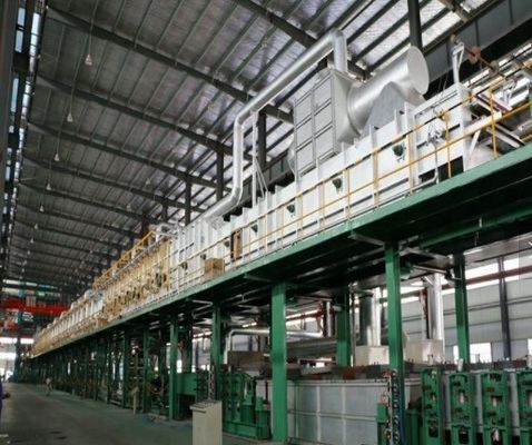 Equipaggiamento di galvanizzazione a scarico caldo a controllo PLC personalizzato Bagno in ceramica / metallo 40-100 micron